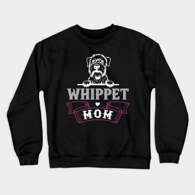 Whippet Mom Crewneck Sweatshirt by MonkeyBusiness